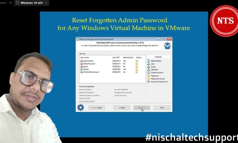 Reset Forgotten Admin Password for Any Windows Virtual Machine in VMware | Windows 10 | Windows 11 Reset Forgotten Admin Password for Any Windows Virtual Machine in VMware | Windows 10 | Windows 11