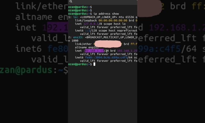 IP Address Show Komutu | Temel Linux Komutları #pardus #linux IP Address Show Komutu | Temel Linux Komutları #pardus #linux