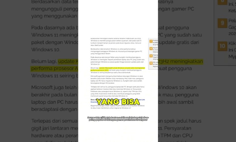 Windows 11 Pegang Rekor Baru #gtid #news Windows 11 Pegang Rekor Baru #gtid #news