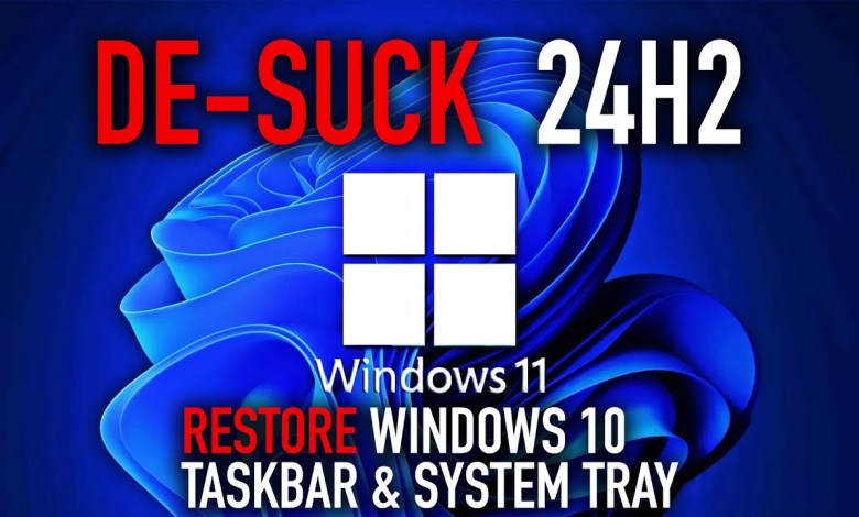 Bring the Windows 10 Taskbar & System Tray BACK in Windows 11 24H2 Bring the Windows 10 Taskbar & System Tray BACK in Windows 11 24H2