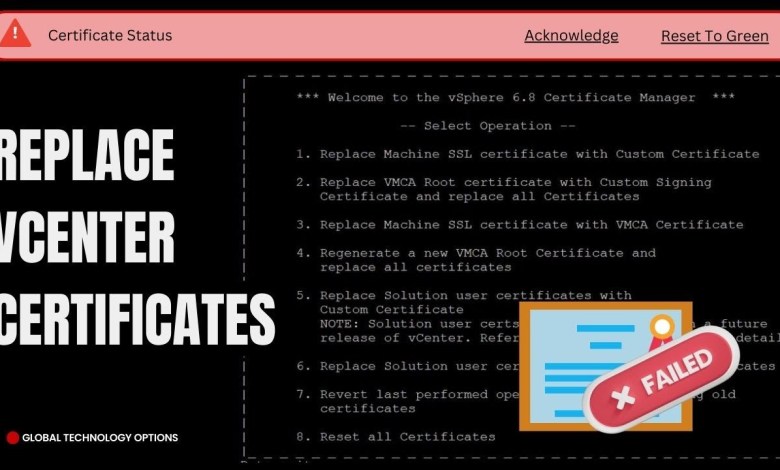 How to Resolve VMware vCenter Certificate Expired Issue Using vSphere Certificate Manager How to Resolve VMware vCenter Certificate Expired Issue Using vSphere Certificate Manager