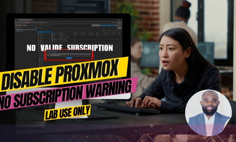 Disable Proxmox No Subscription Warning (Lab Use only) Disable Proxmox No Subscription Warning (Lab Use only)
