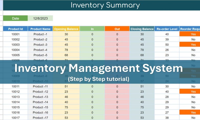 Create Inventory Management System in Google Sheet | Complete Process Create Inventory Management System in Google Sheet | Complete Process