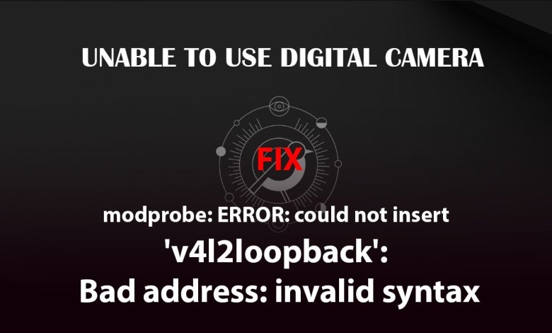 UBUNTU FIX: modprobe: ERROR: could not insert ‘v4l2loopback’: Bad address UBUNTU FIX: modprobe: ERROR: could not insert ‘v4l2loopback’: Bad address