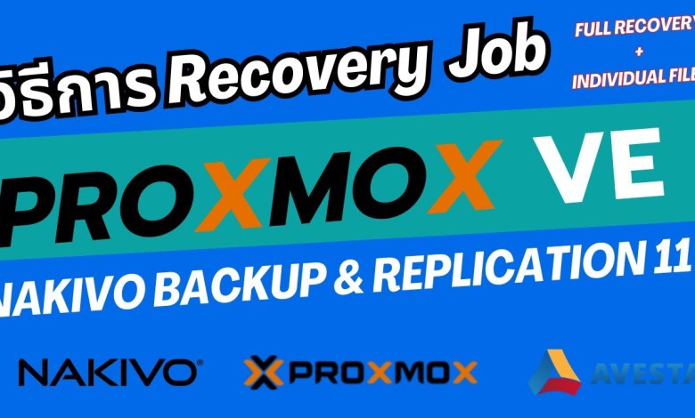 วิธีการสร้าง Proxmox VE Recovery Job | NAKIVO Backup & Replication 11 วิธีการสร้าง Proxmox VE Recovery Job | NAKIVO Backup & Replication 11