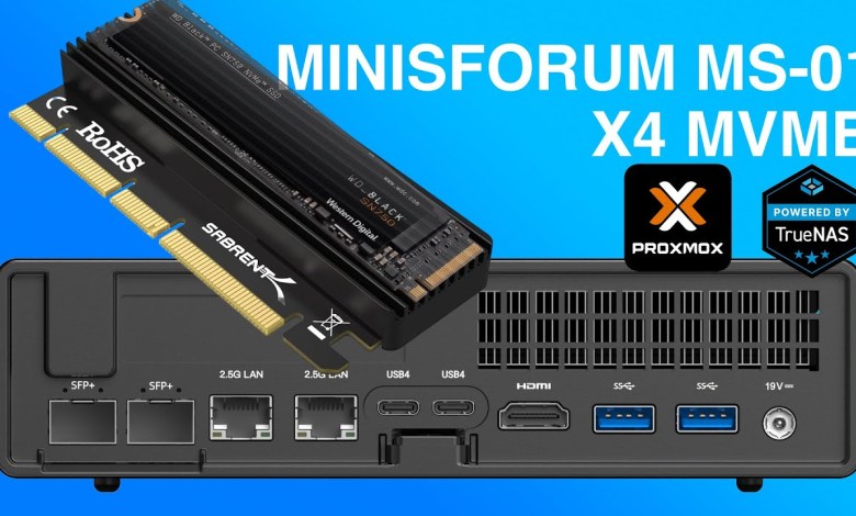 Adding a 4th NVMe to the MinisForum MS01 and Virtualizing TrueNAS on Proxmox! Adding a 4th NVMe to the MinisForum MS01 and Virtualizing TrueNAS on Proxmox!