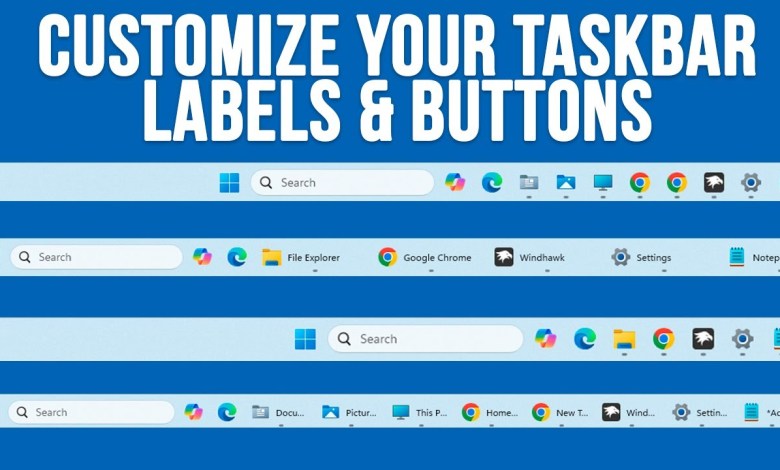 Add Additional Customization to the Windows 11 Taskbar Buttons & Labels Options Add Additional Customization to the Windows 11 Taskbar Buttons & Labels Options