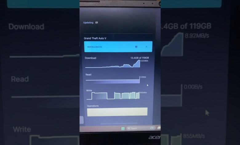 Acer aspire lite AMD Ryzen 5 5500U 16GB Ram /512GB SSD I Gta 5 Downloading Acer aspire lite AMD Ryzen 5 5500U 16GB Ram /512GB SSD I Gta 5 Downloading
