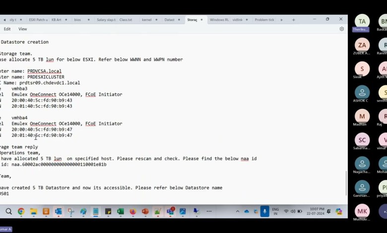 How to map the vCenter Datastore in ESXI process explained in Tamil |How to send mail to StorageTeam How to map the vCenter Datastore in ESXI process explained in Tamil |How to send mail to StorageTeam