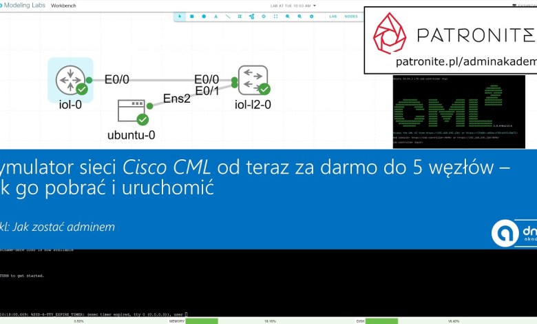Symulator sieci Cisco CML od teraz za darmo do 5 węzłów – jak go pobrać i uruchomić Symulator sieci Cisco CML od teraz za darmo do 5 węzłów – jak go pobrać i uruchomić