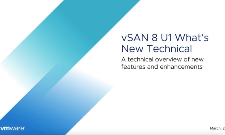 What is New with VMware vSAN 8 Update 1 What is New with VMware vSAN 8 Update 1
