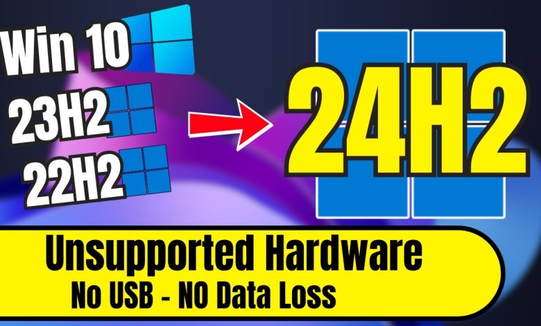 How to UPGRADE to Windows 11 24H2 on Unsupported Hardware (No USB & No Data LOSS) How to UPGRADE to Windows 11 24H2 on Unsupported Hardware (No USB & No Data LOSS)