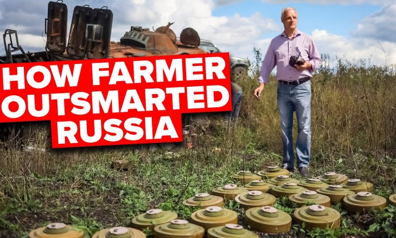 Ukrainian Farmer Finds BIZZARE Way to Get Rid Of Russian Mines Ukrainian Farmer Finds BIZZARE Way to Get Rid Of Russian Mines