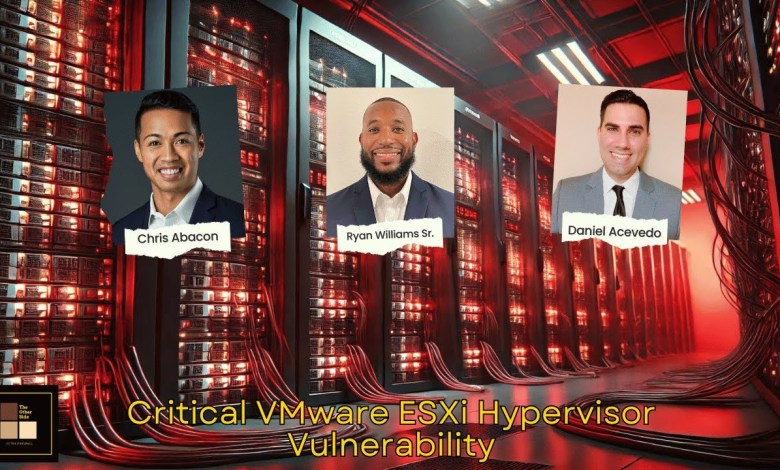 Critical VMware ESXi Hypervisor Vulnerability Critical VMware ESXi Hypervisor Vulnerability