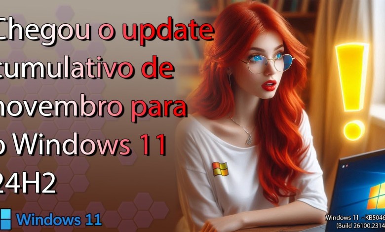Chegou o update cumulativo de NOVEMBRO para o Windows 11 24H2 (KB5046617 – Build 26100 2314) Chegou o update cumulativo de NOVEMBRO para o Windows 11 24H2 (KB5046617 – Build 26100 2314)