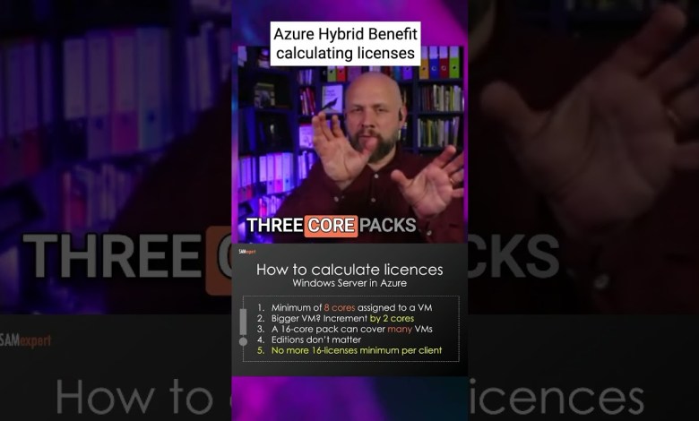 Azure Hybrid Benefit – Calculating Licenses Azure Hybrid Benefit – Calculating Licenses