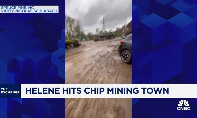Hurricane Helene hits chip mining town Hurricane Helene hits chip mining town