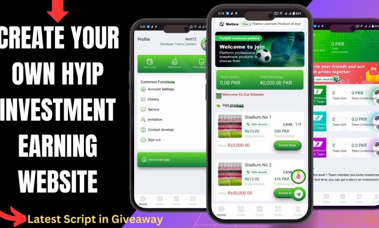 Create your own hyip investment earning website | hyip investment website script | paid script free Create your own hyip investment earning website | hyip investment website script | paid script free