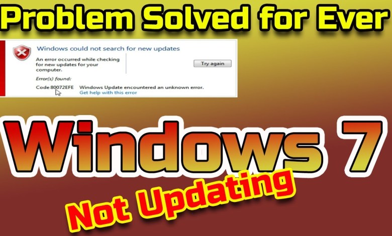 Windows 7 Update Error | Windows 7 Not Updating | Windows 7 Update | windows 7 update error 80072efe Windows 7 Update Error | Windows 7 Not Updating | Windows 7 Update | windows 7 update error 80072efe