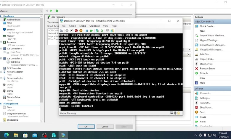 ติดตั้ง pfsense on hyper-v ติดตั้ง pfsense on hyper-v