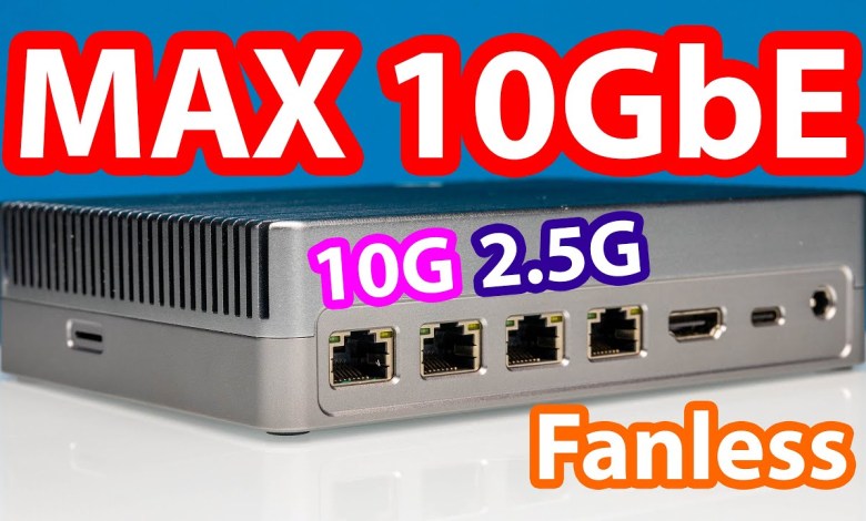 MAX Fanless10Gbase-T Mini PC and Router MAX Fanless10Gbase-T Mini PC and Router