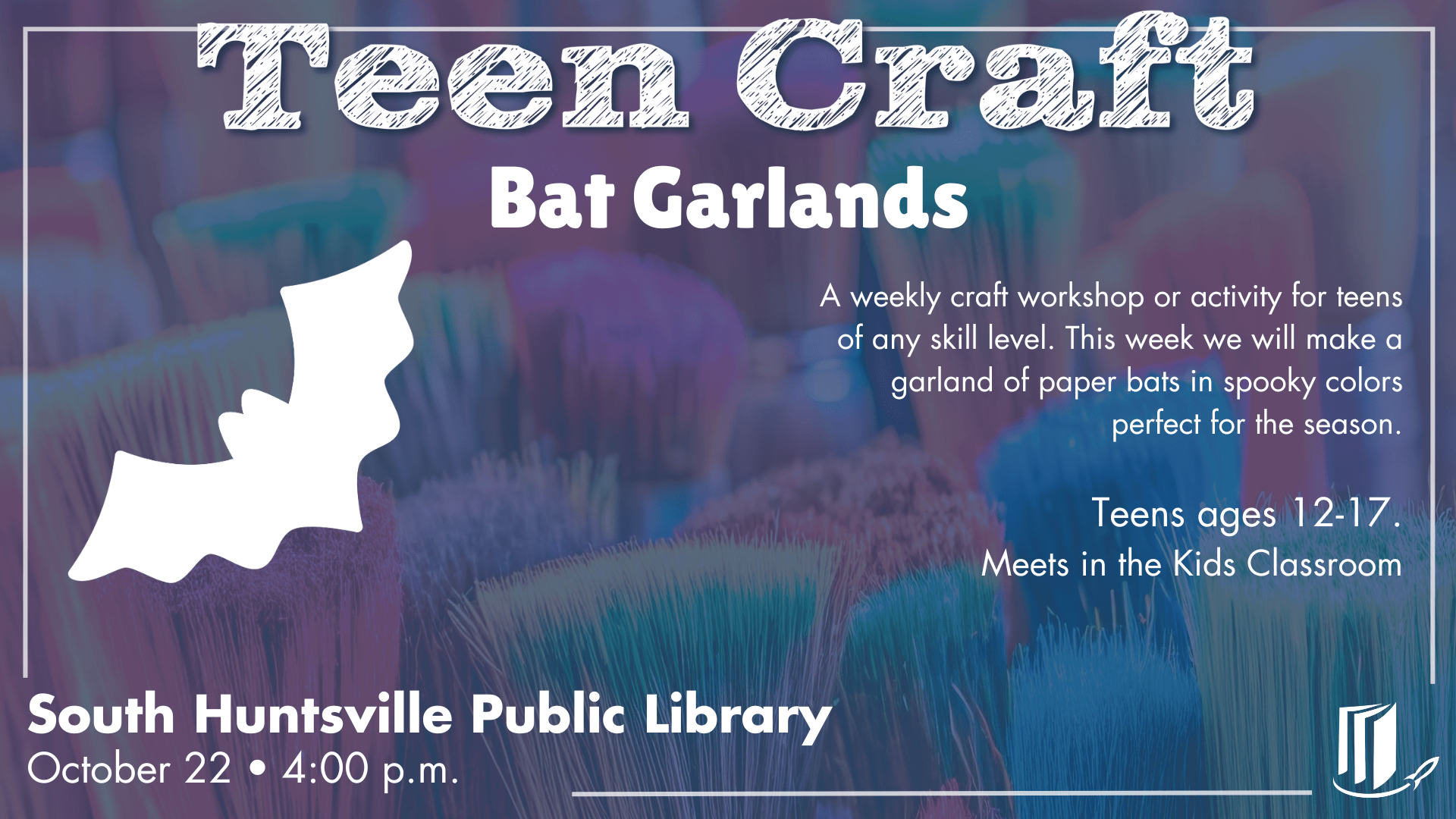 Teen Craft: Bat Garland Teen Craft: Bat Garland