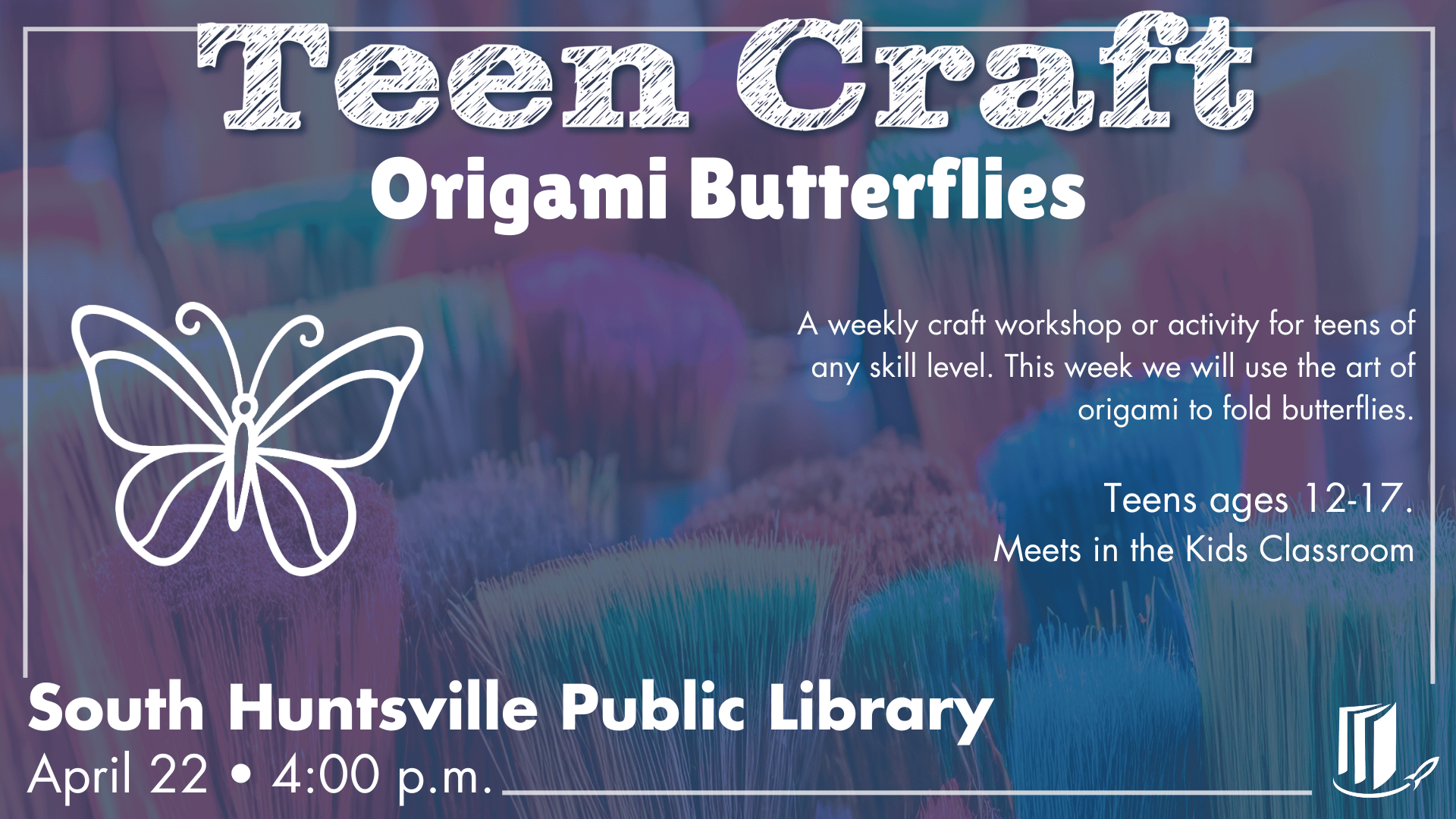 Teen Craft: Origami Butterflies Teen Craft: Origami Butterflies