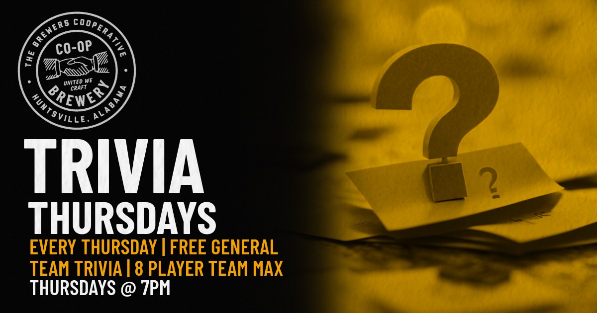 Trivia Thursdays @ The Brewers Cooperative Trivia Thursdays @ The Brewers Cooperative
