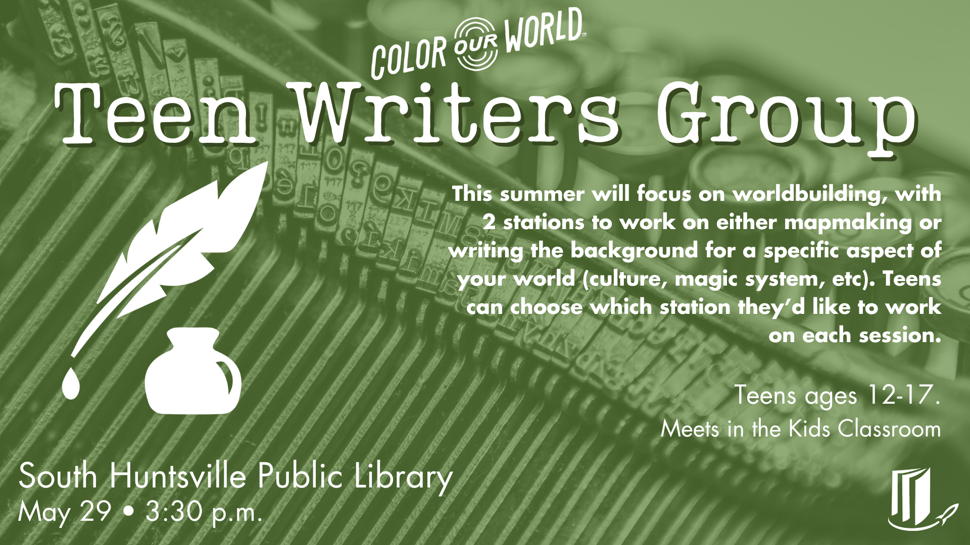 Teen Writer’s Group Teen Writer’s Group