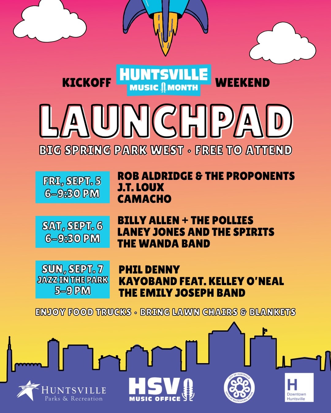 LAUNCHPAD – Rob Aldridge & The Proponents – J.T. Loux – Camacho LAUNCHPAD – Rob Aldridge & The Proponents – J.T. Loux – Camacho