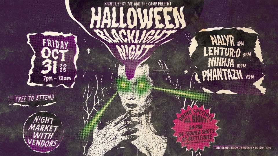 Halloween Blacklight Night Halloween Blacklight Night