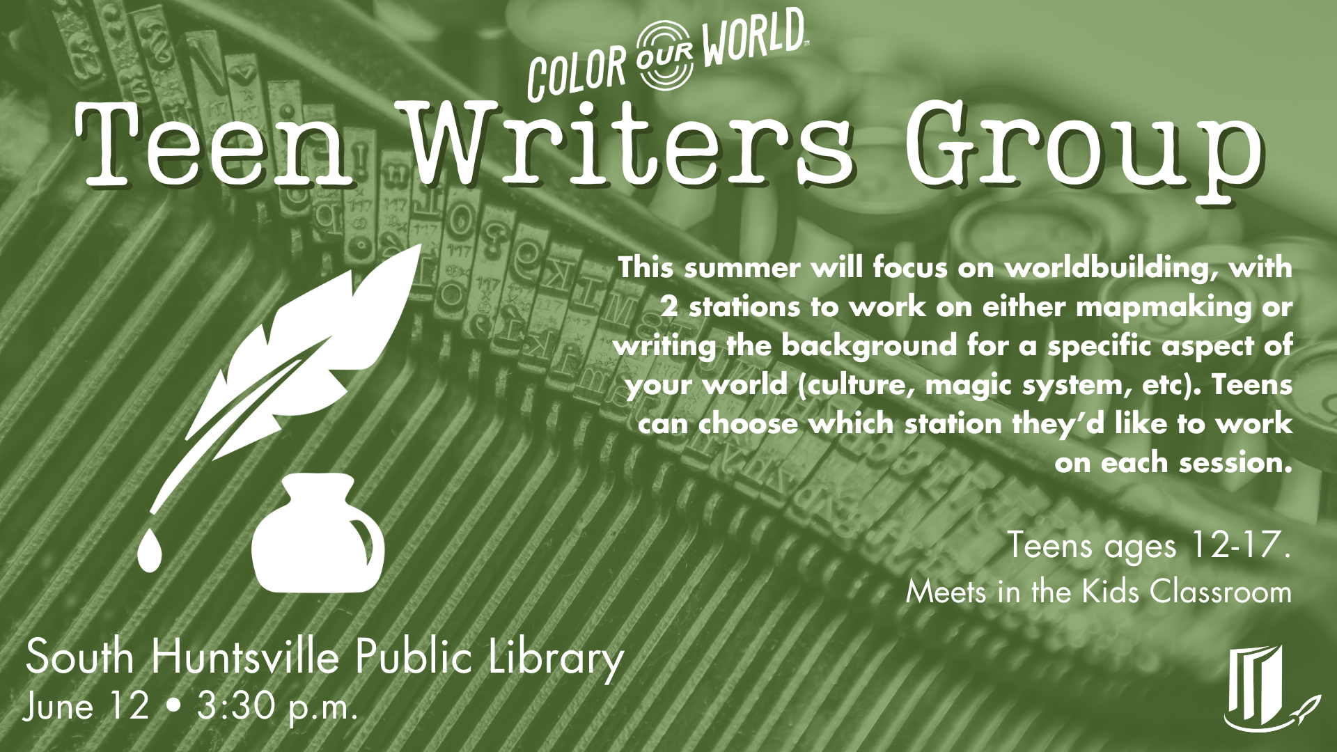 Teen Writer’s Group Teen Writer’s Group
