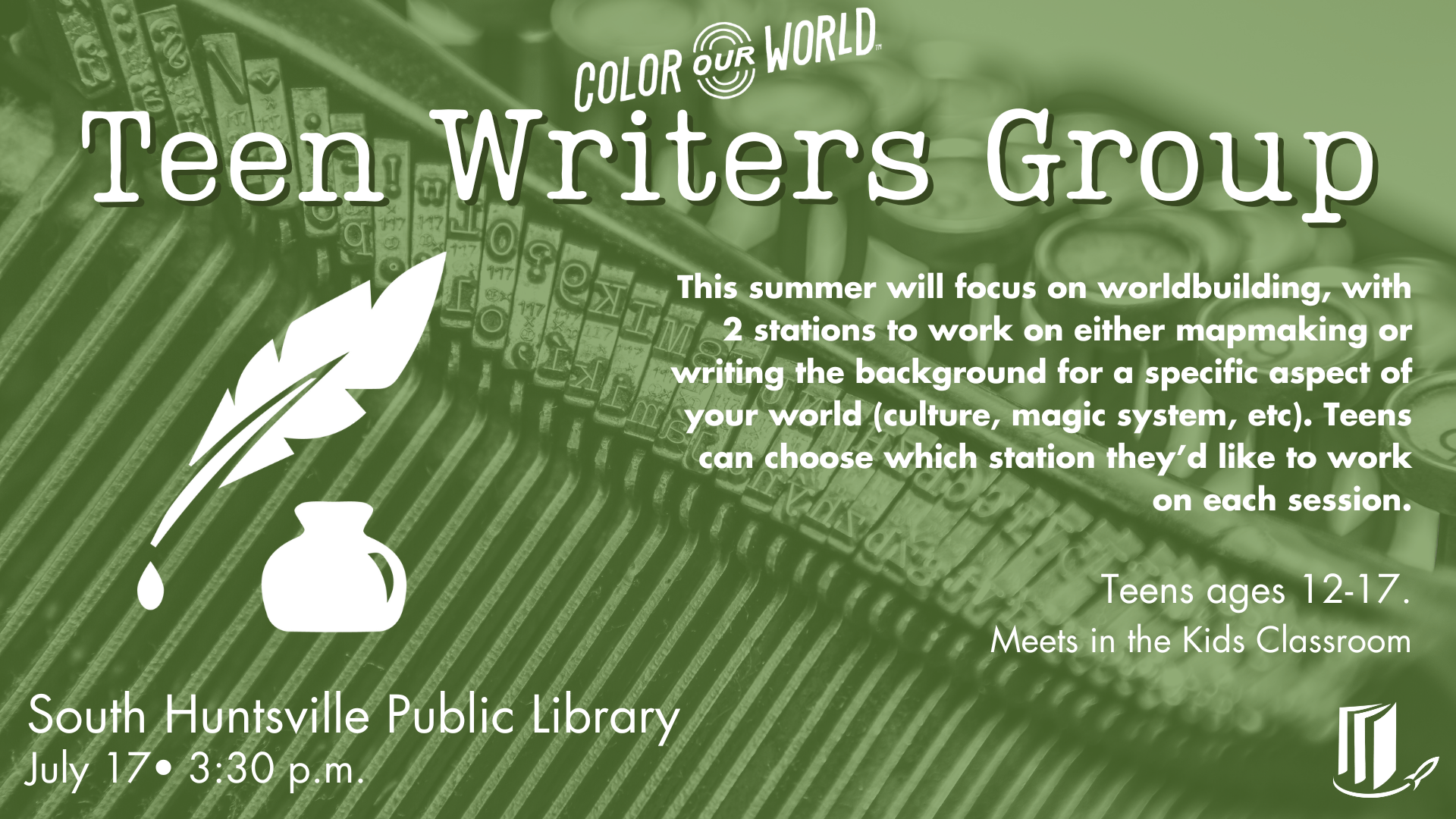 Teen Writer’s Group Teen Writer’s Group