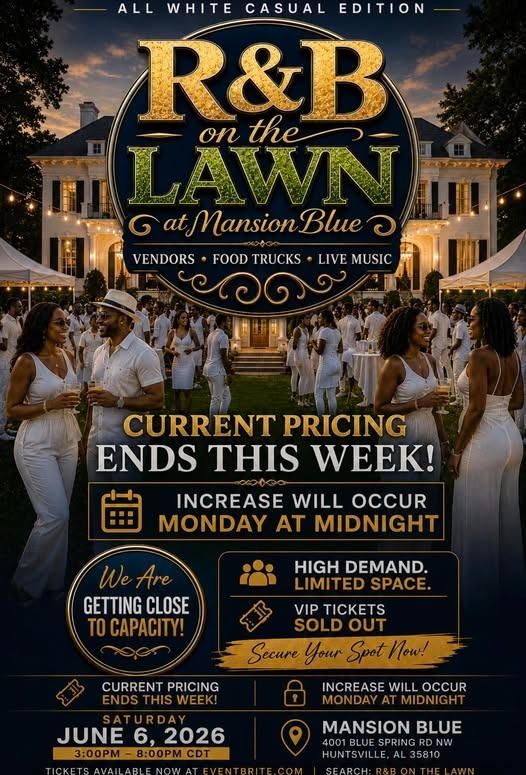 R & B on the Lawn- All White Casual Edition R & B on the Lawn- All White Casual Edition