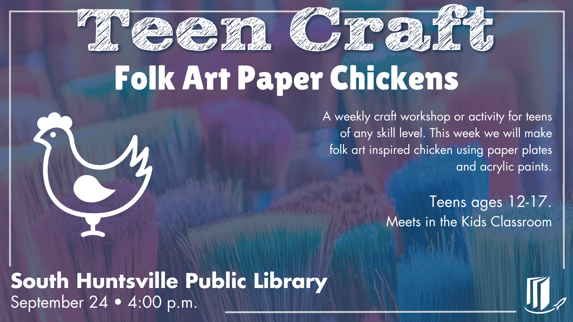 Teen Craft: Folksy Paper Chickens Teen Craft: Folksy Paper Chickens