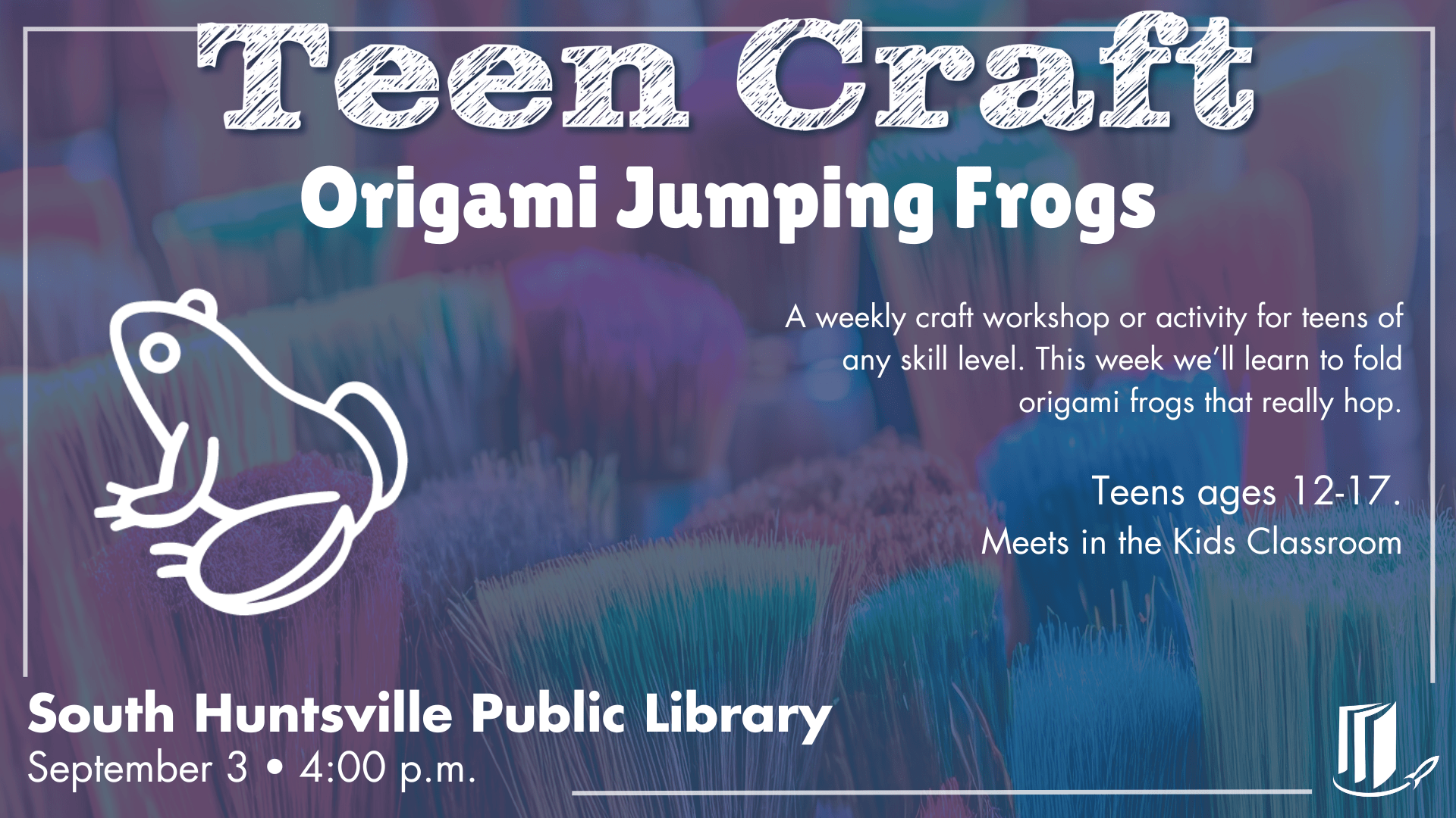 Teen Craft: Origami Jumping Frogs Teen Craft: Origami Jumping Frogs