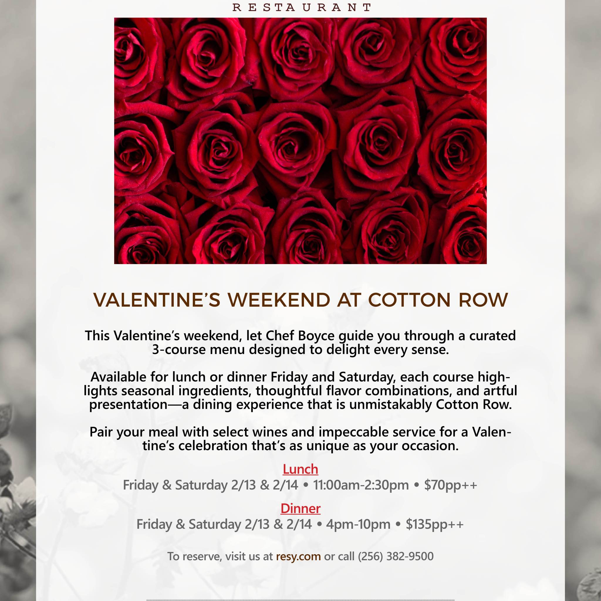 Valentine’s Weekend Celebration Valentine’s Weekend Celebration
