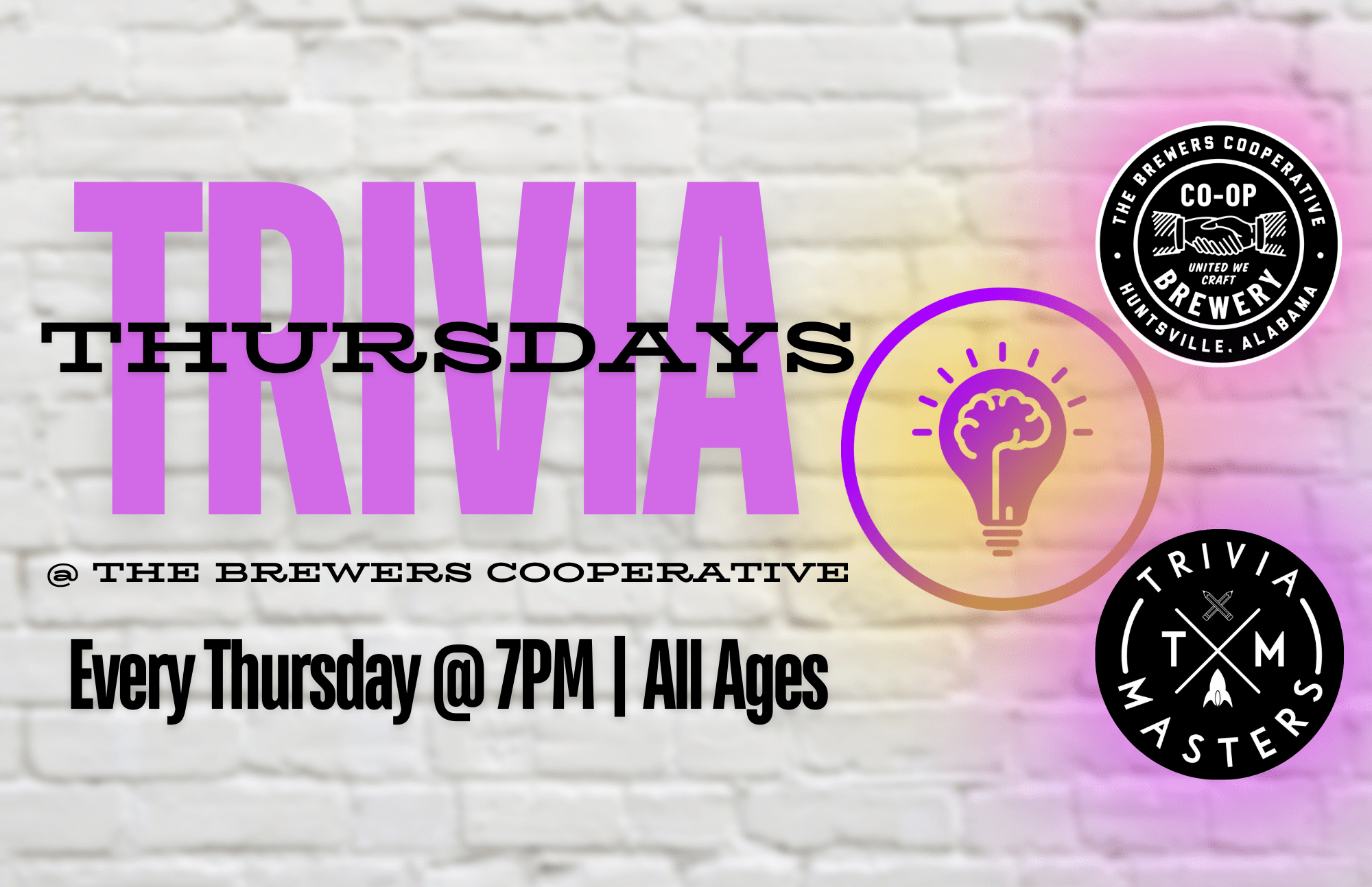 Trivia Thursdays @ The Brewers Cooperative! Trivia Thursdays @ The Brewers Cooperative!
