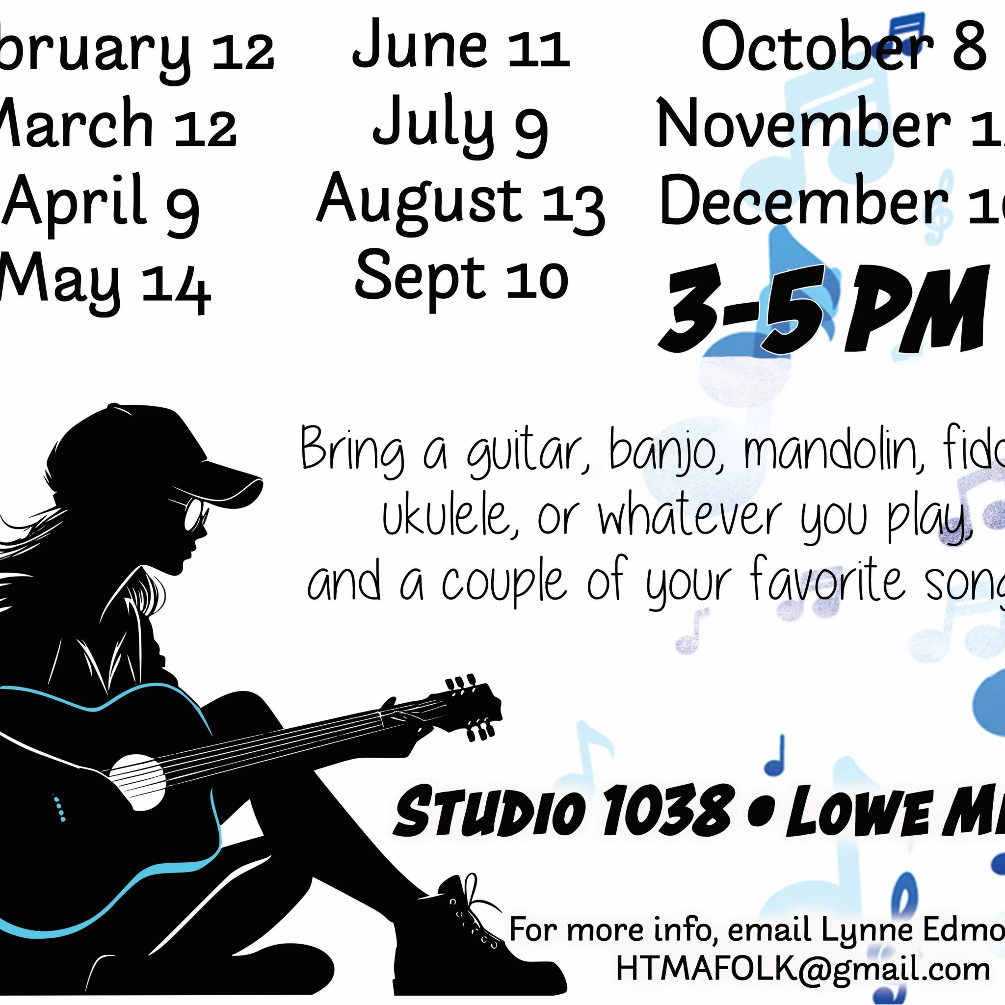 Monthly Girl Jam – acoustic instruments Monthly Girl Jam – acoustic instruments