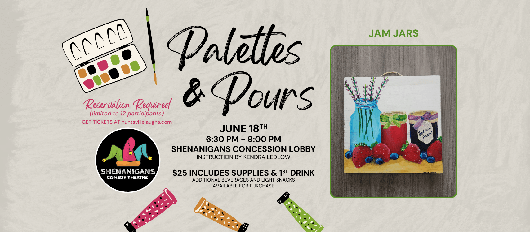 Palettes & Pours w/ Kendra Palettes & Pours w/ Kendra