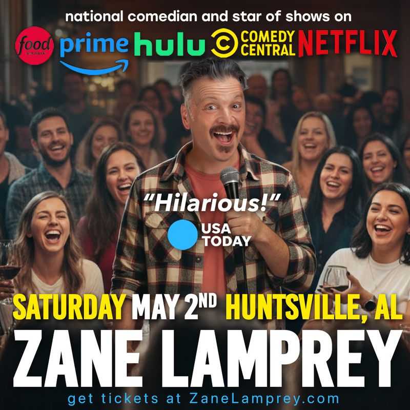 Comedian Zane Lamprey in Huntsville, AL Comedian Zane Lamprey in Huntsville, AL