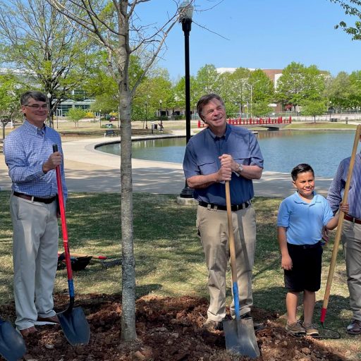 PHOTOS: Huntsville Mayor Tommy Battle plants a new tree in Big Spring Park to honor Earth Day 2022 PHOTOS: Huntsville Mayor Tommy Battle plants a new tree in Big Spring Park to honor Earth Day 2022