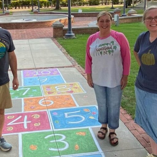 Singing River Trail commissions new hopscotch court in Courtland Singing River Trail commissions new hopscotch court in Courtland