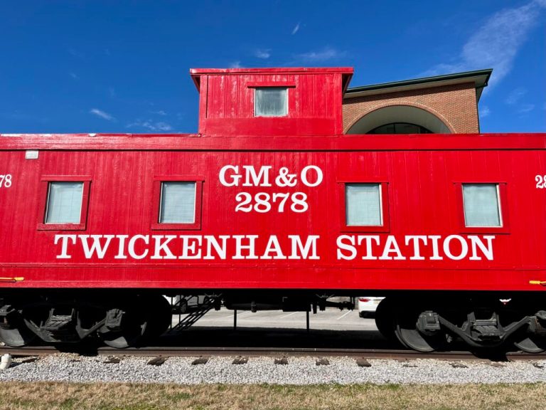 The red railroad car on Church Street has an interesting past The red railroad car on Church Street has an interesting past