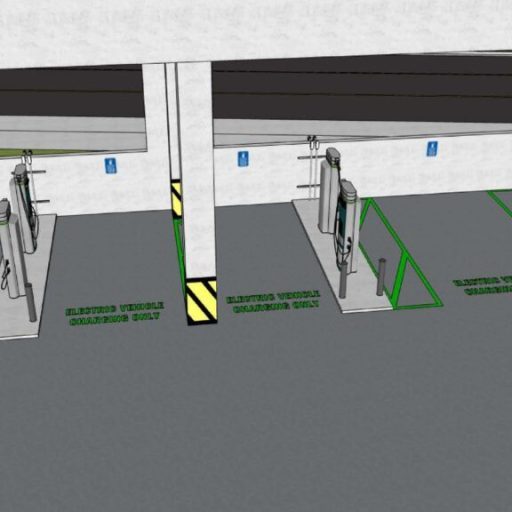 New electric vehicle charging stations coming to downtown parking garage New electric vehicle charging stations coming to downtown parking garage