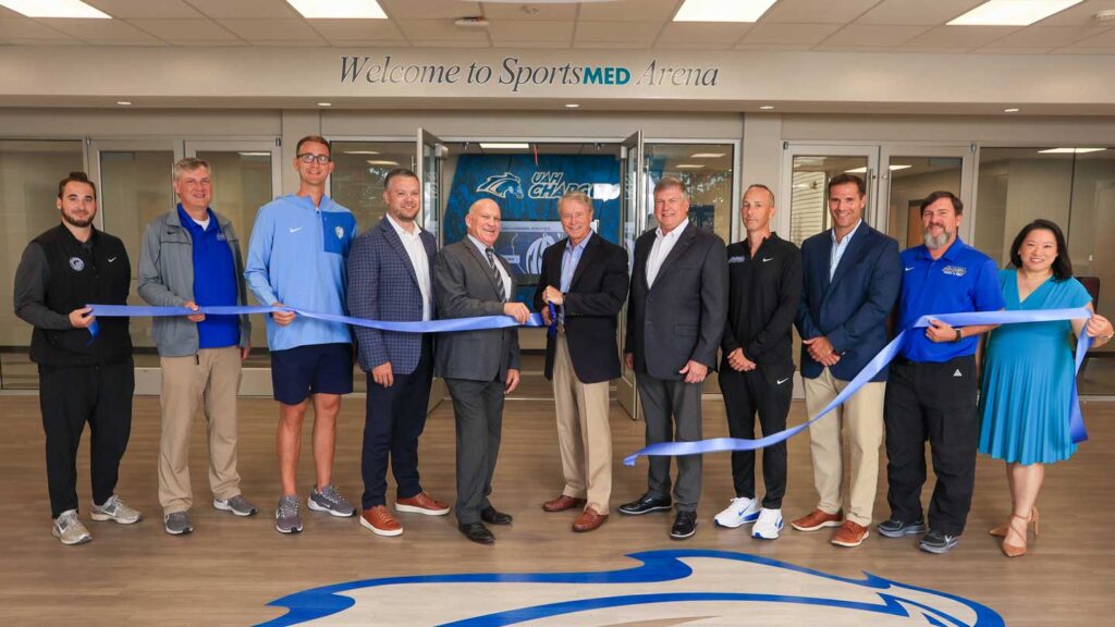 Big donation gives UAH gymnasium a new name Big donation gives UAH gymnasium a new name
