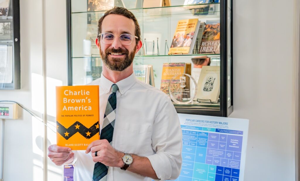 Meet the Charlie Brown scholar + professor who makes history fun Meet the Charlie Brown scholar + professor who makes history fun