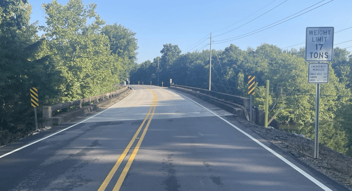 New bridge to be constructed over Aldridge Creek New bridge to be constructed over Aldridge Creek