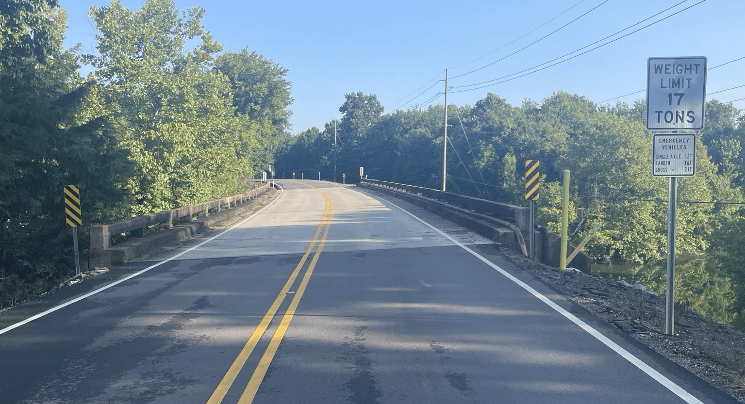 New bridge to be constructed over Aldridge Creek New bridge to be constructed over Aldridge Creek