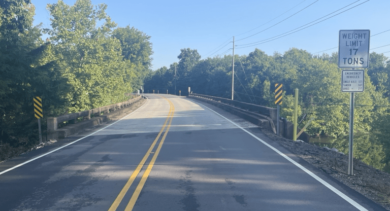 New bridge to be constructed over Aldridge Creek New bridge to be constructed over Aldridge Creek